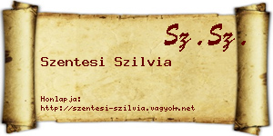 Szentesi Szilvia névjegykártya